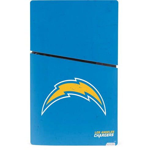 NFL Los Angeles Chargers - Alternate Distressed PS5 Slim Digital Edition Console Skin