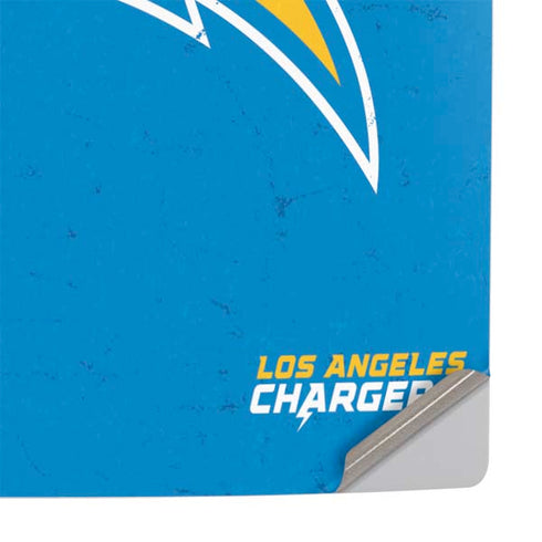 NFL Los Angeles Chargers - Alternate Distressed PS5 Slim Digital Edition Console Skin