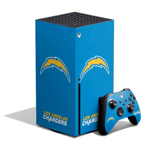 NFL Los Angeles Chargers - Alternate Distressed Xbox Series X Bundle Skin