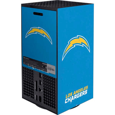 NFL Los Angeles Chargers - Alternate Distressed Xbox Series X Bundle Skin