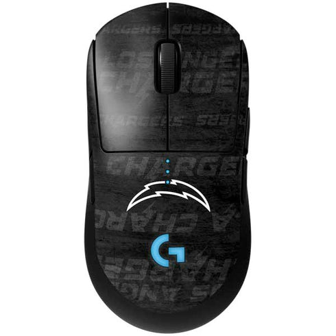 NFL Los Angeles Chargers Black & White G Pro Wireless Gaming Mouse Skin