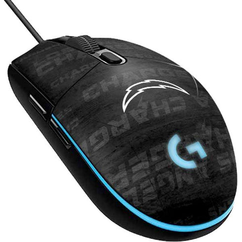 NFL Los Angeles Chargers Black & White G203 Prodigy RGB Wired Gaming Mouse Skin
