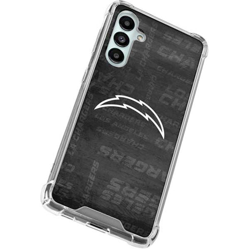 NFL Los Angeles Chargers Black & White Galaxy A16 5G Clear Case