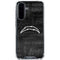 NFL Los Angeles Chargers Black & White Galaxy A36 5G Clear Case