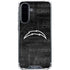 NFL Los Angeles Chargers Black & White Galaxy A36 5G Clear Case