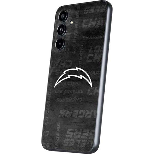 NFL Los Angeles Chargers Black & White Galaxy A54 5G Skin