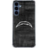 NFL Los Angeles Chargers Black & White Galaxy A55 5G Clear Case