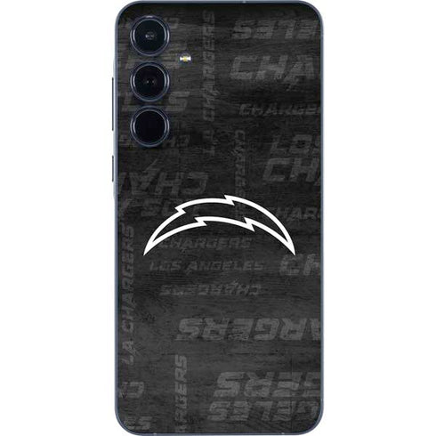 NFL Los Angeles Chargers Black & White Galaxy A55 5G Skin