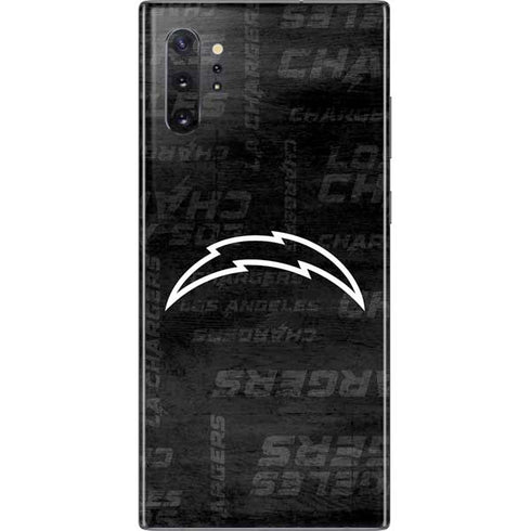 NFL Los Angeles Chargers Black & White Galaxy Note 10 Plus Skin