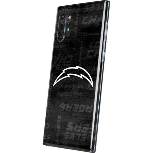 NFL Los Angeles Chargers Black & White Galaxy Note 10 Plus Skin