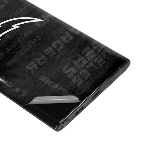 NFL Los Angeles Chargers Black & White Galaxy Note 10 Plus Skin