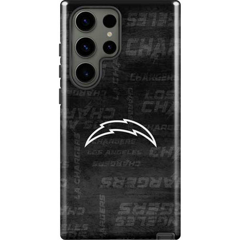 NFL Los Angeles Chargers Black & White Galaxy S23 Ultra Pro Case