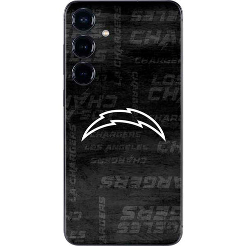 NFL Los Angeles Chargers Black & White Galaxy S24 Plus Skin