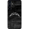 NFL Los Angeles Chargers Black & White Galaxy S25 Skin