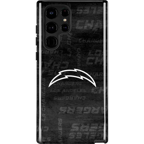 NFL Los Angeles Chargers Black & White Galaxy Cases