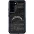 NFL Los Angeles Chargers Black & White Galaxy S24 Waterproof Case