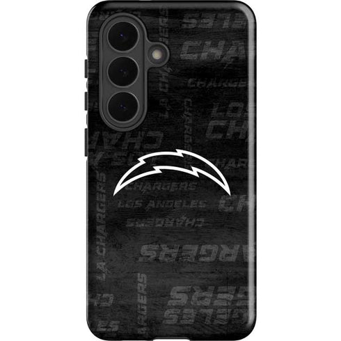 NFL Los Angeles Chargers Black & White Galaxy S26 Impact Case