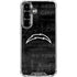 NFL Los Angeles Chargers Black & White Galaxy S26 Plus Clear Case
