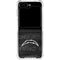 NFL Los Angeles Chargers Black & White Galaxy Z Flip6 Clear Case