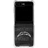 NFL Los Angeles Chargers Black & White Galaxy Z Flip6 Clear Case