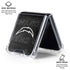NFL Los Angeles Chargers Black & White Galaxy Z Flip6 Clear Case