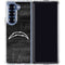 NFL Los Angeles Chargers Black & White Galaxy Z Fold6 Clear Case