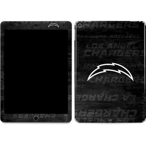 NFL Los Angeles Chargers Black & White iPad Skins