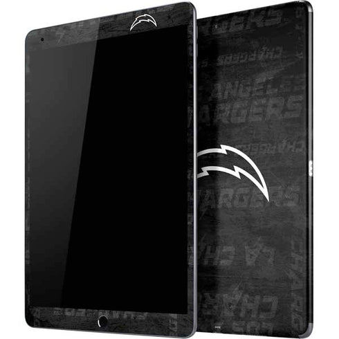 NFL Los Angeles Chargers Black & White iPad Skins