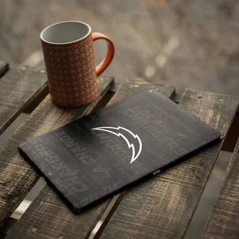 NFL Los Angeles Chargers Black & White iPad Skins