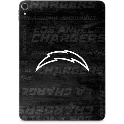NFL Los Angeles Chargers Black & White Apple iPad Pro Skin