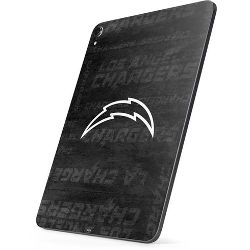 NFL Los Angeles Chargers Black & White Apple iPad Pro Skin