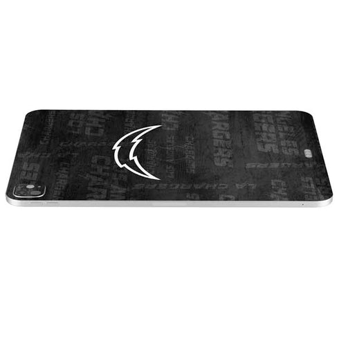 NFL Los Angeles Chargers Black & White iPad Pro 13in M4 (2024) Skin