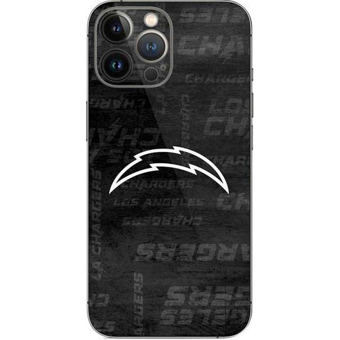 NFL Los Angeles Chargers Black & White iPhone 15 Pro Max Skin