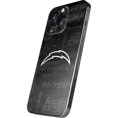 NFL Los Angeles Chargers Black & White iPhone 15 Pro Max Skin