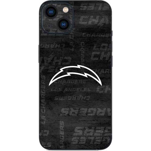 NFL Los Angeles Chargers Black & White iPhone 15 Skin