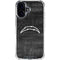 NFL Los Angeles Chargers Black & White iPhone 16 Clear Case