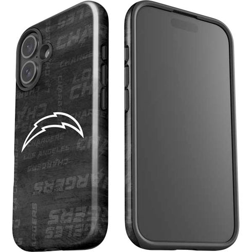 NFL Los Angeles Chargers Black & White iPhone 16 Impact Case