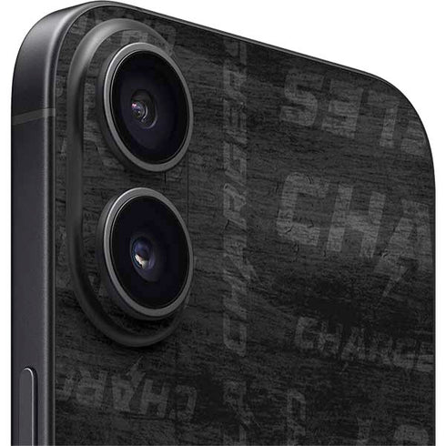 NFL Los Angeles Chargers Black & White iPhone 16 Plus Skin