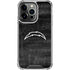 NFL Los Angeles Chargers Black & White iPhone 16 Pro Max Clear Case