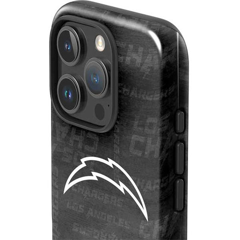 NFL Los Angeles Chargers Black & White iPhone 16 Pro Max Impact Case
