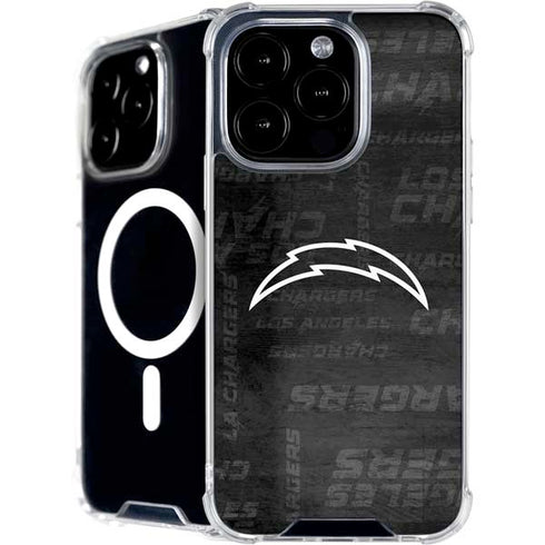 NFL Los Angeles Chargers Black & White iPhone 16 Pro Max MagSafe Case