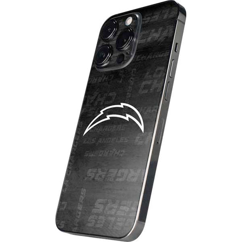 NFL Los Angeles Chargers Black & White iPhone 16 Pro Max Skin