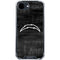 NFL Los Angeles Chargers Black & White iPhone 16e Clear Case