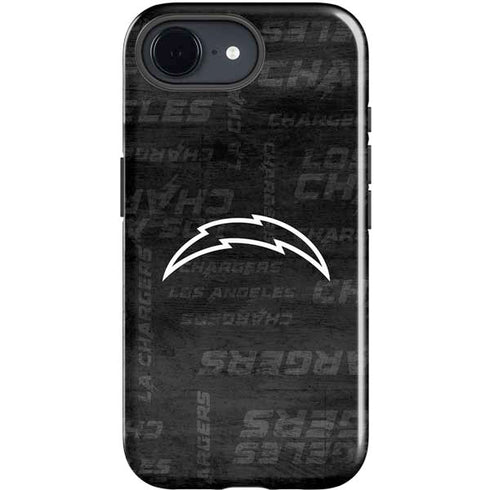 NFL Los Angeles Chargers Black & White iPhone 16e Impact Case