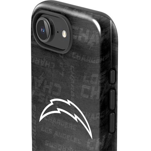NFL Los Angeles Chargers Black & White iPhone 16e Impact Case