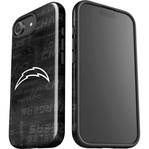 NFL Los Angeles Chargers Black & White iPhone 16e Impact Case