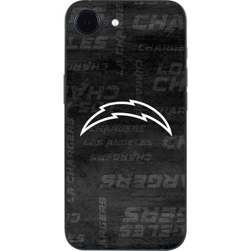 NFL Los Angeles Chargers Black & White iPhone 16e Skin