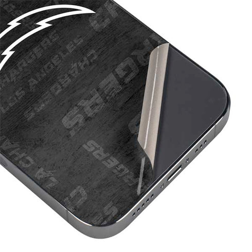 NFL Los Angeles Chargers Black & White iPhone 16e Skin