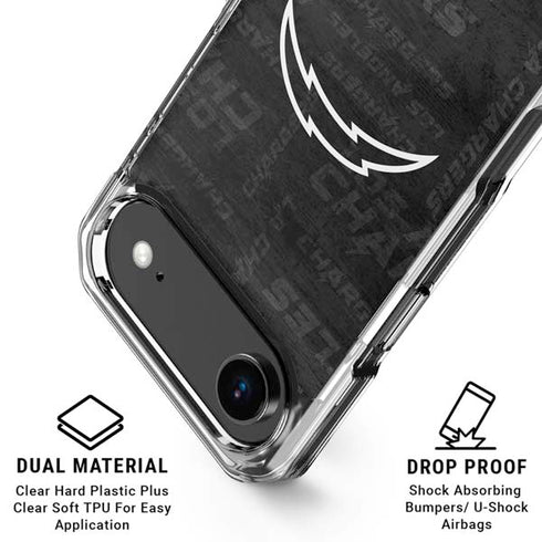 NFL Los Angeles Chargers Black & White iPhone 17 Air MagSafe Case