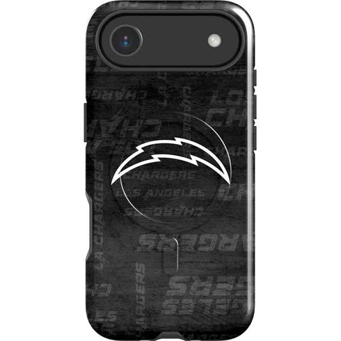 NFL Los Angeles Chargers Black & White iPhone 17 Air Magsafe Impact Case